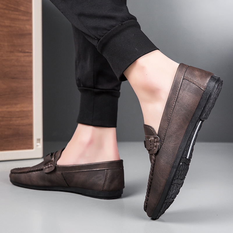 Giày Lười Da Mềm Thời Trang Cho Nam