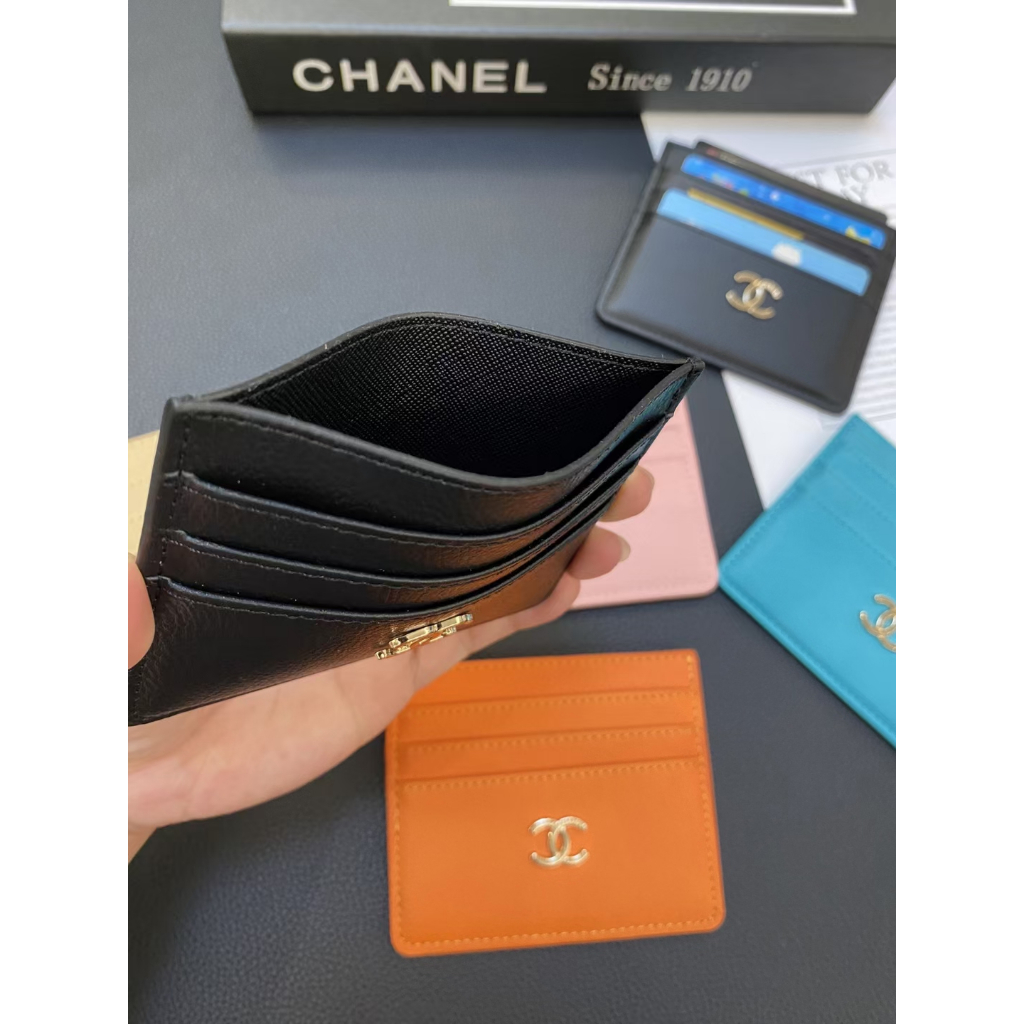 Ví Đựng Thẻ Siêu Mỏng Họa Tiết Da Trái Vải Thương Hiệu Hoa Kỳ