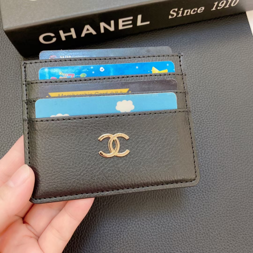 Ví Đựng Thẻ Siêu Mỏng Họa Tiết Da Trái Vải Thương Hiệu Hoa Kỳ