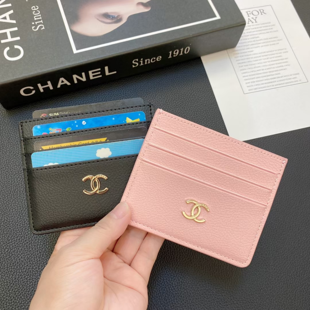 Ví Đựng Thẻ Siêu Mỏng Họa Tiết Da Trái Vải Thương Hiệu Hoa Kỳ