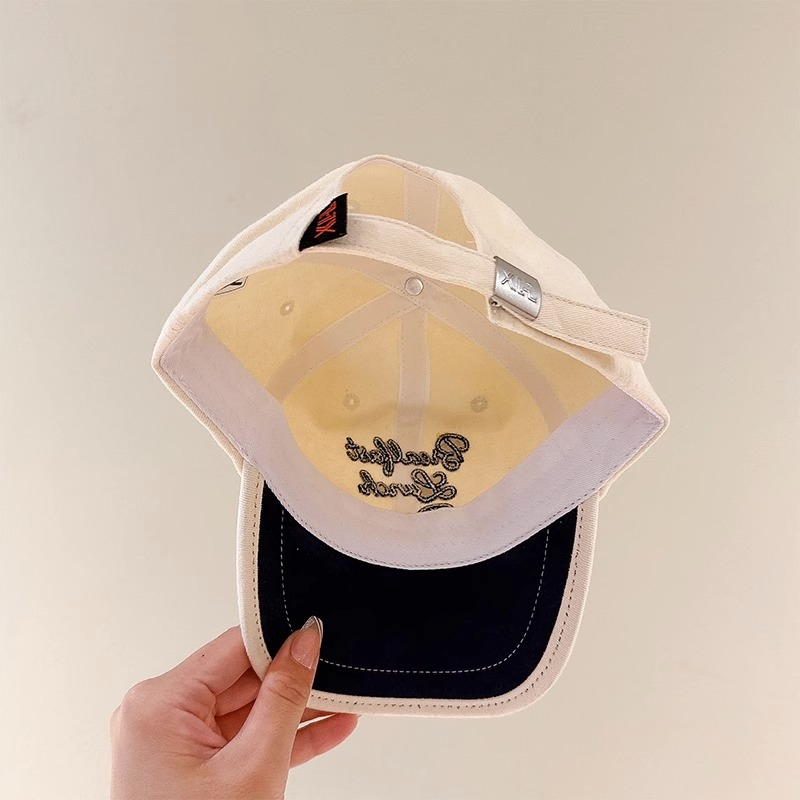 Mũ Lưỡi Trai Thêu Chữ Phối Màu Thời Trang Xuân Thu Cho Bé