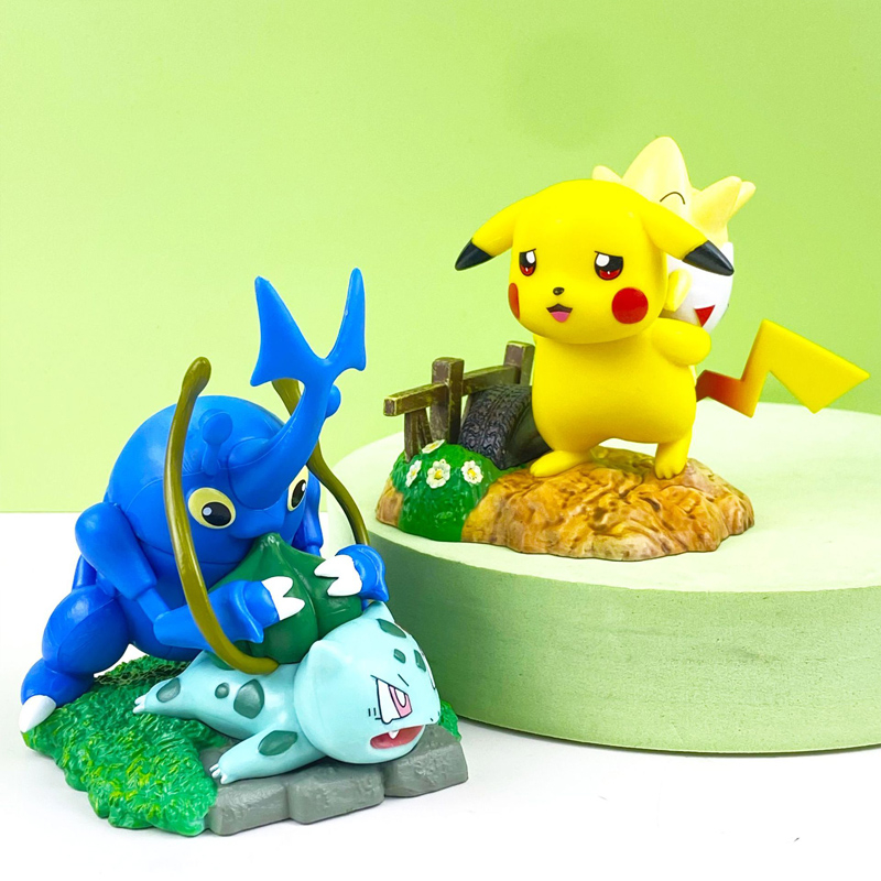 Set 3 Mô Hình Nhân Vật Phim Hoạt Hình Pokemon 7.5-10cm