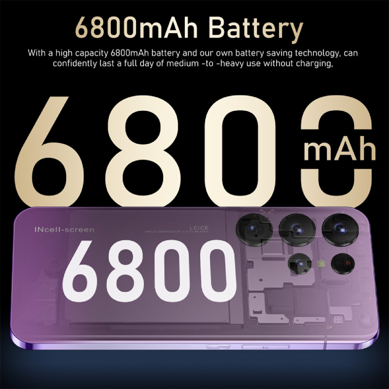 Màn Hình Lớn S23 Ultra + - 6.8-inch / Màn Hình HD / Nhiều camera / Nhận Diện / 1 + Bộ Nhớ 8G