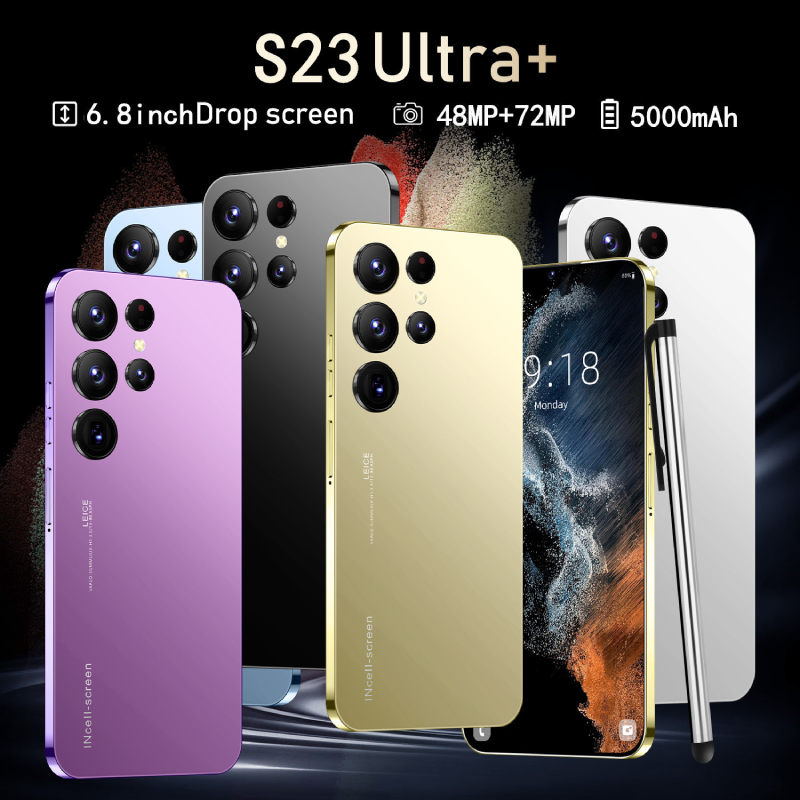 Màn Hình Lớn S23 Ultra + - 6.8-inch / Màn Hình HD / Nhiều camera / Nhận Diện / 1 + Bộ Nhớ 8G