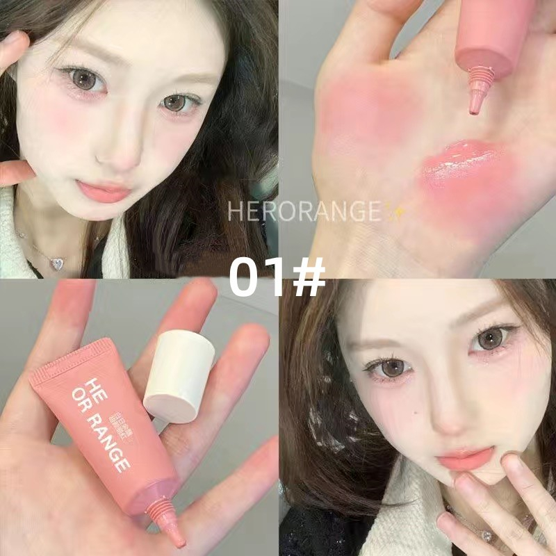 Minijumie® Kem Má Hồng Dạng Lỏng Màu Lì Trang Điểm Tự Nhiên