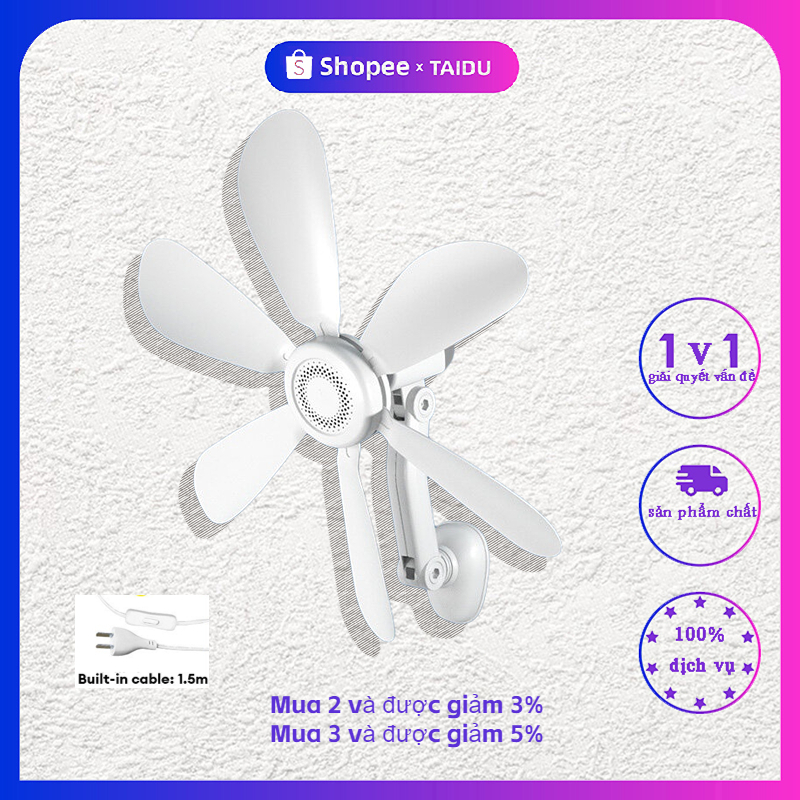 TAIDU  Quạt treo tường nhà bếp gia đình treo tường quạt điện nhỏ gia đình