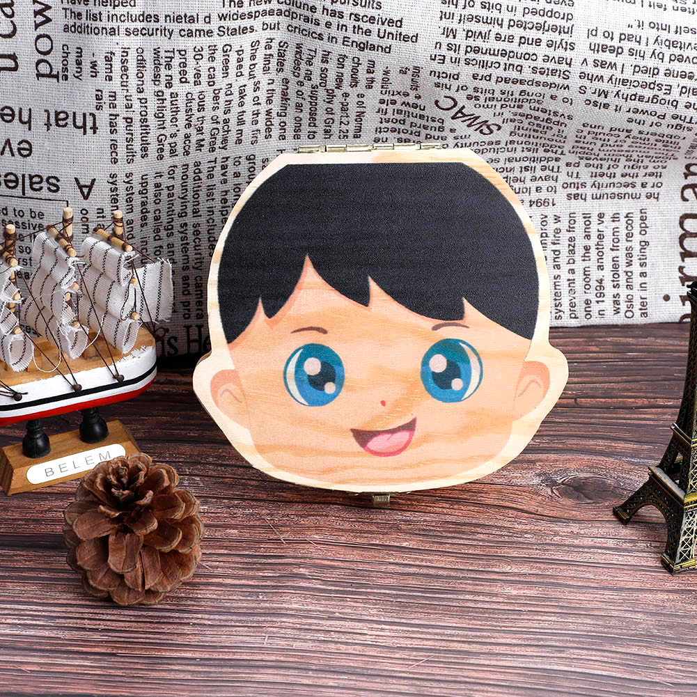Có thể bán buôn  Phiên bản màu Hộp đựng răng sữa cho bé trẻ sơ sinh
