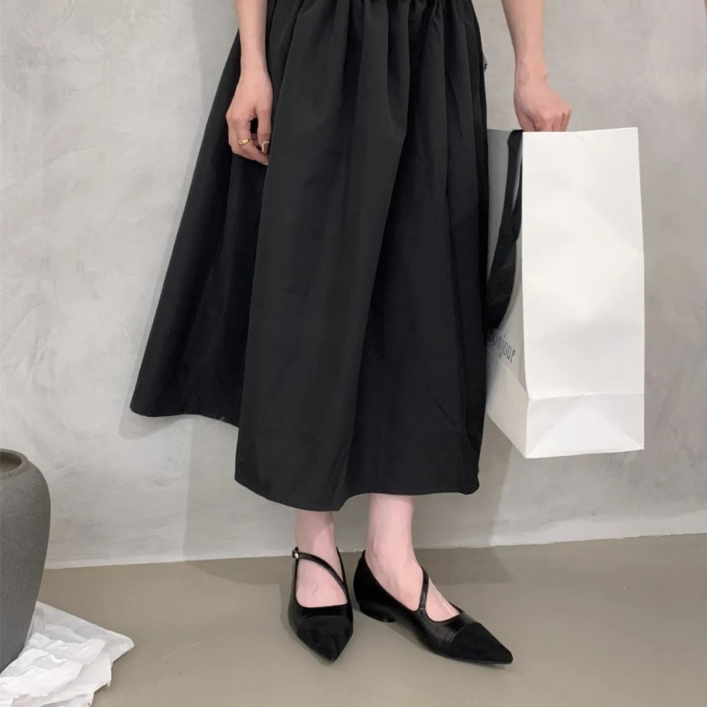 Giày Búp Bê Mũi Nhọn Đế Mềm Thời Trang Xuân Thu Cho Nữ