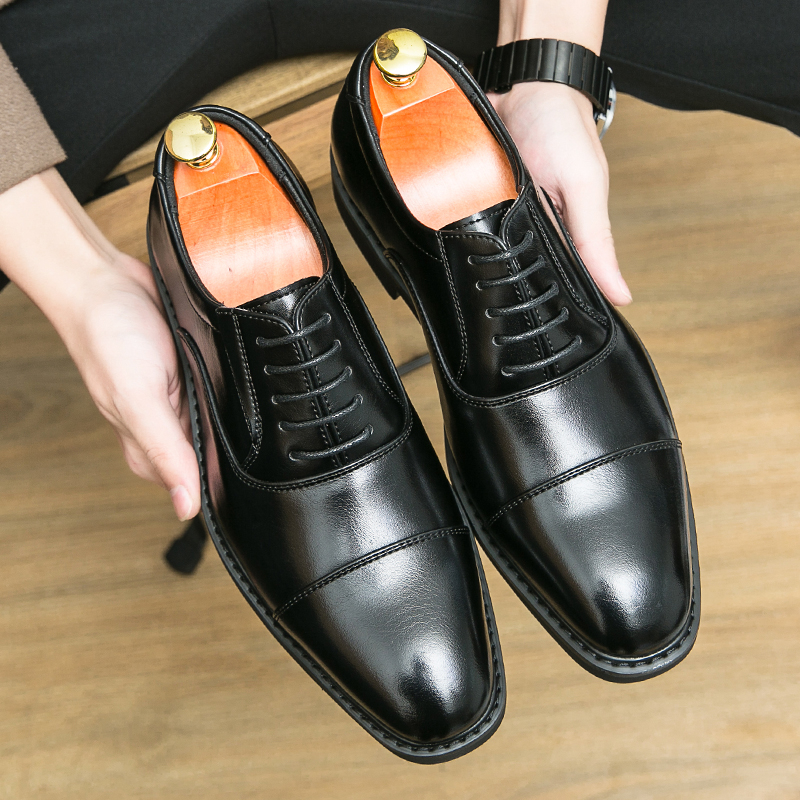 Giày Oxfords Brogues Da Mềm Cột Dây Kiểu Dáng Thời Trang Dành Cho Nam Giới