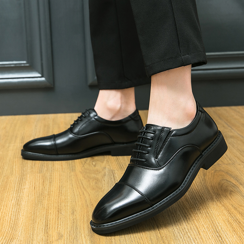 Giày Oxfords Brogues Da Mềm Cột Dây Kiểu Dáng Thời Trang Dành Cho Nam Giới