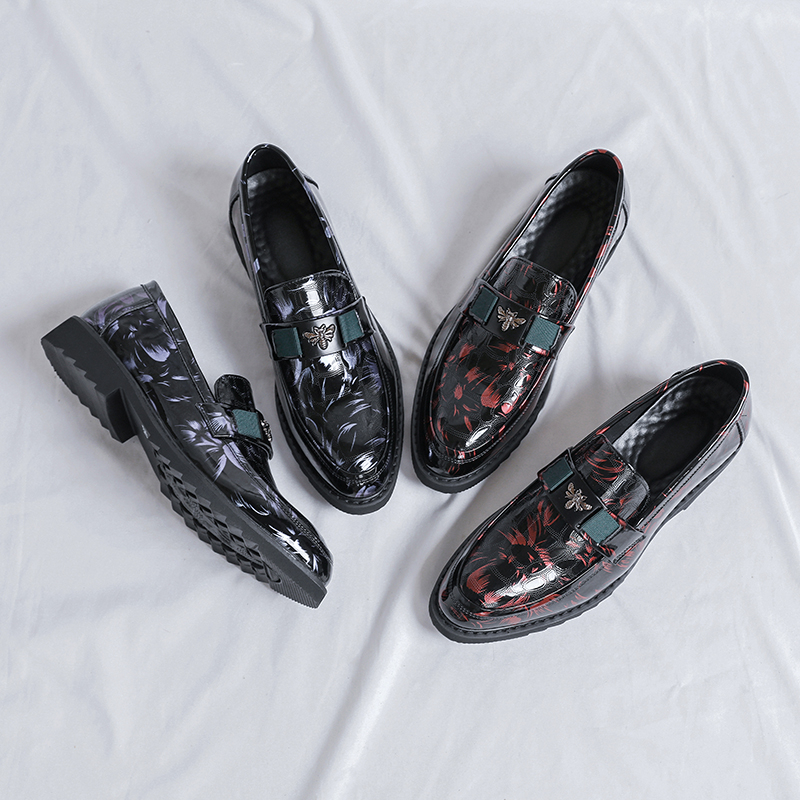 Giày Lười Da Bóng Chống Trượt Thời Trang Hàn Quốc Cho Nam