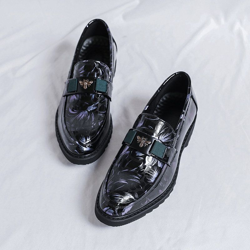 Giày Lười Da Bóng Chống Trượt Thời Trang Hàn Quốc Cho Nam