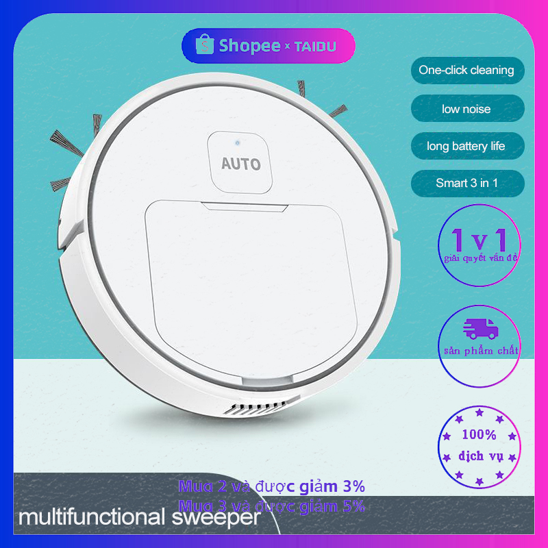 TAIDU Robot hút bụi mini thông minh đa năng cho gia đình