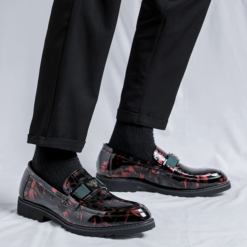 Giày Lười Da Bóng Chống Trượt Thời Trang Hàn Quốc Cho Nam