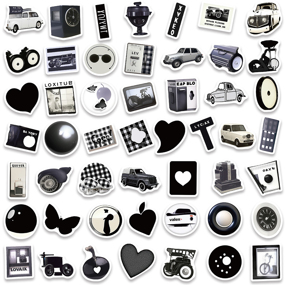 Set 100 Sticker Hoạt Hình Đáng Yêu Dán Ván Trượt