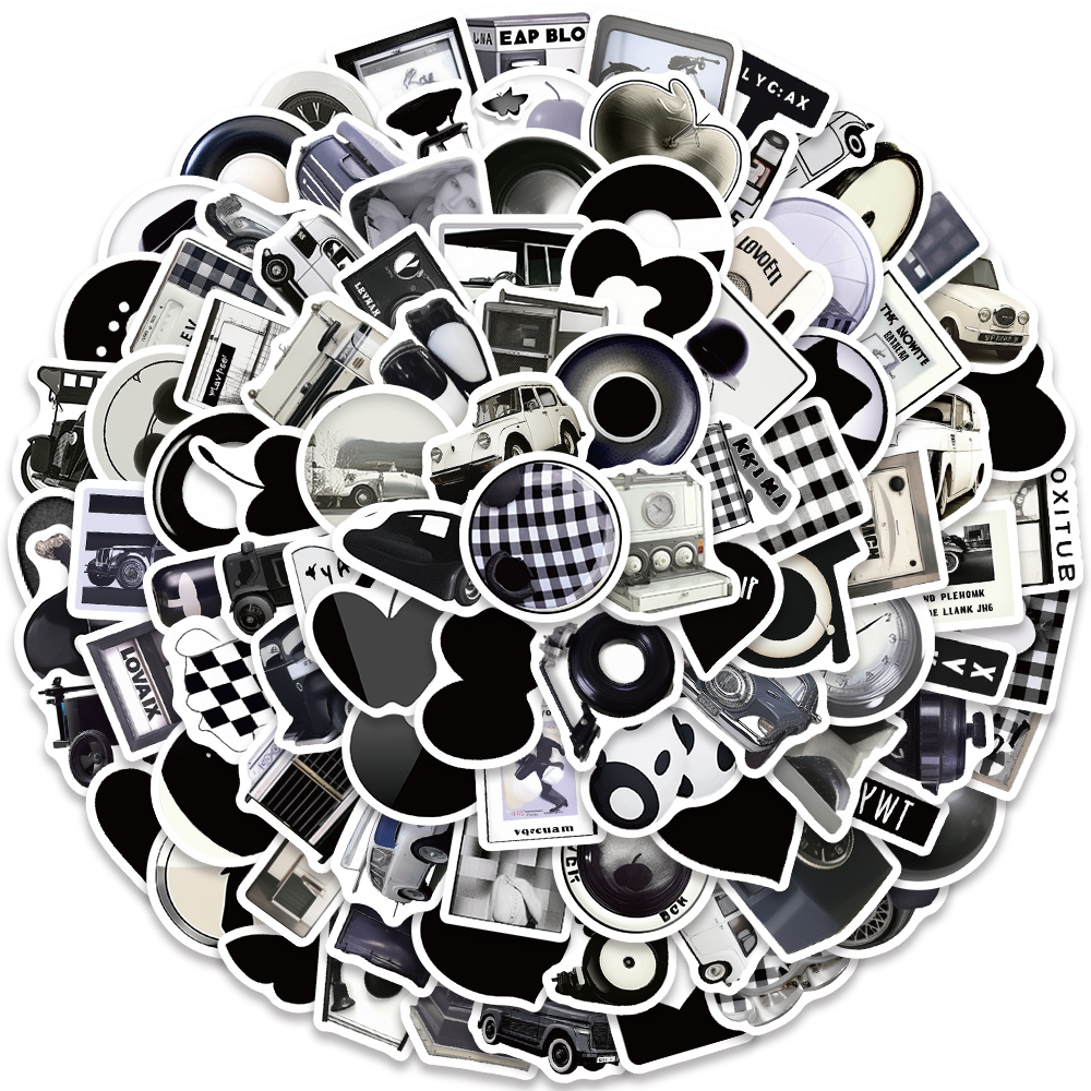 Set 100 Sticker Hoạt Hình Đáng Yêu Dán Ván Trượt