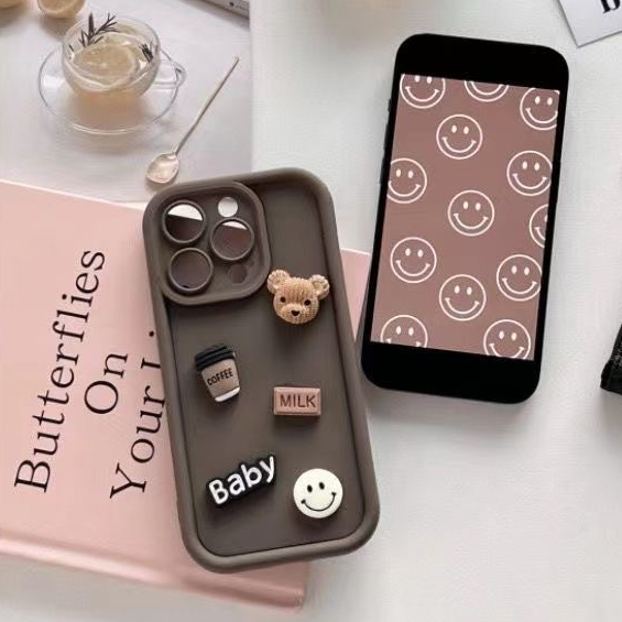 Ốp Điện Thoại tpu Hình Gấu 3d Cho iphone 15 15promax 14 14 pro 14 pro max 11 12 promax 13 pro max xs max xr x 7 8plus