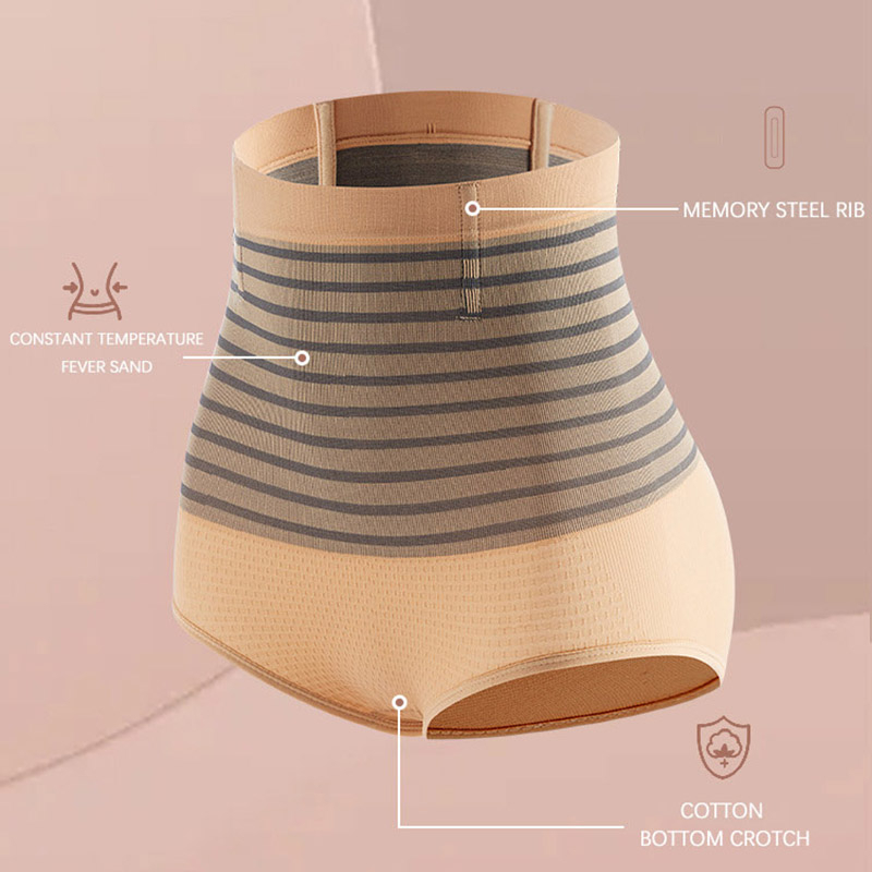 Flarixa  Quần Lót Nữ Cạp Cao Định Hình Eo Thon