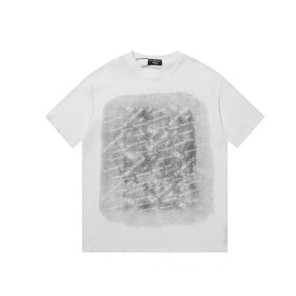 Balen-cia-ga Áo Thun Cotton Mùa Hè Tay Cộc In Họa Tiết Balenci Cỡ Lớn M-3XL Mới Cho Nam Và Nữ