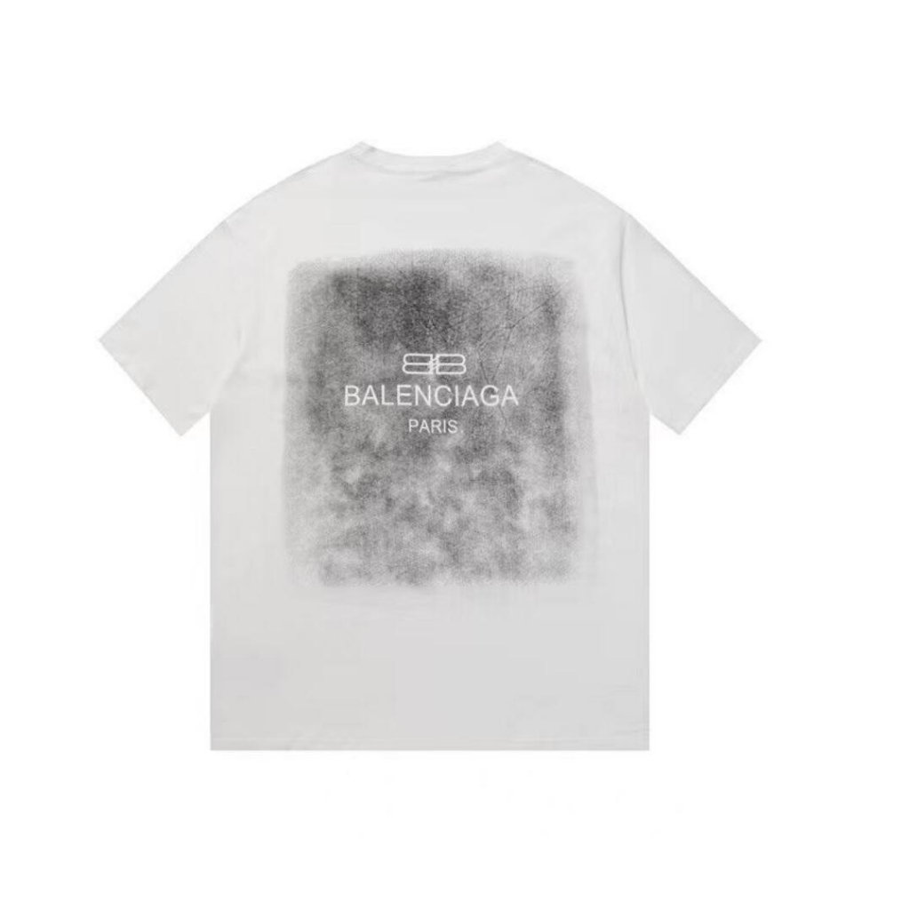 Balen-cia-ga Áo Thun Cotton Mùa Hè Tay Cộc In Họa Tiết Balenci Cỡ Lớn M-3XL Mới Cho Nam Và Nữ