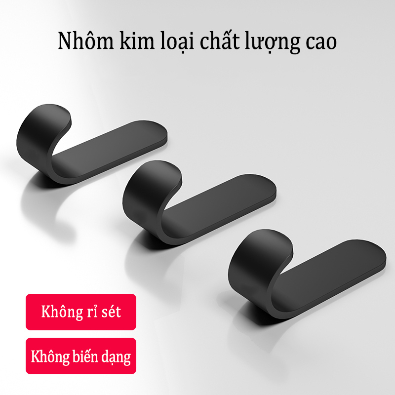 Móc treo đồ MEIDOO kim loại dán tường 3M không cần khoan lỗ đa năng tiện lợi