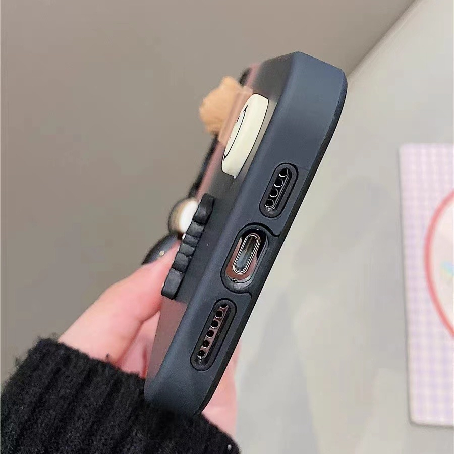 Ốp Điện Thoại tpu Mềm Hình Gấu 3D Màu Gradient Cho Iphone14 14 Pro 14 Pro Max 11 12 promax 13 Pro Max xsmax xr x xs