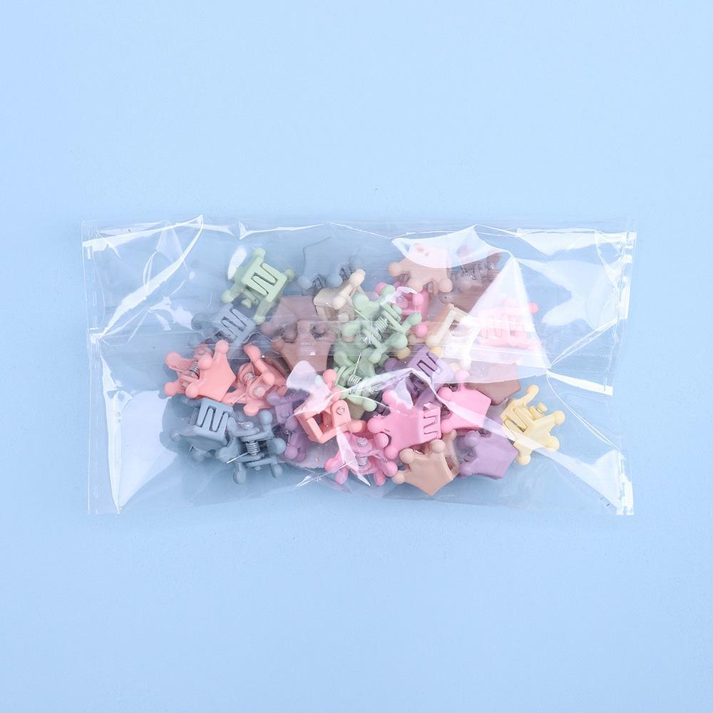 Kẹp Tóc Mini Hình Trái Tim / Bướm / Vương Miện Màu Kẹo Ngọt Ngào Dễ Thương