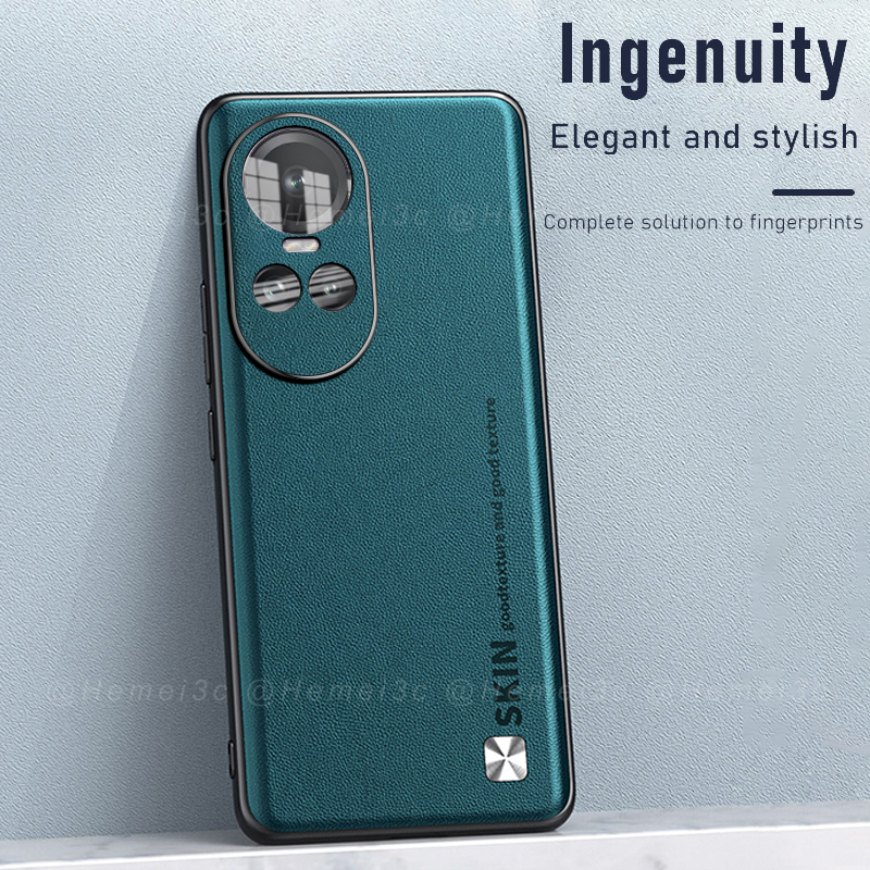 Ốp Điện Thoại Cứng Bề Mặt Da Cho OPPO Reno10 Reno 10 Pro Pro + 5G