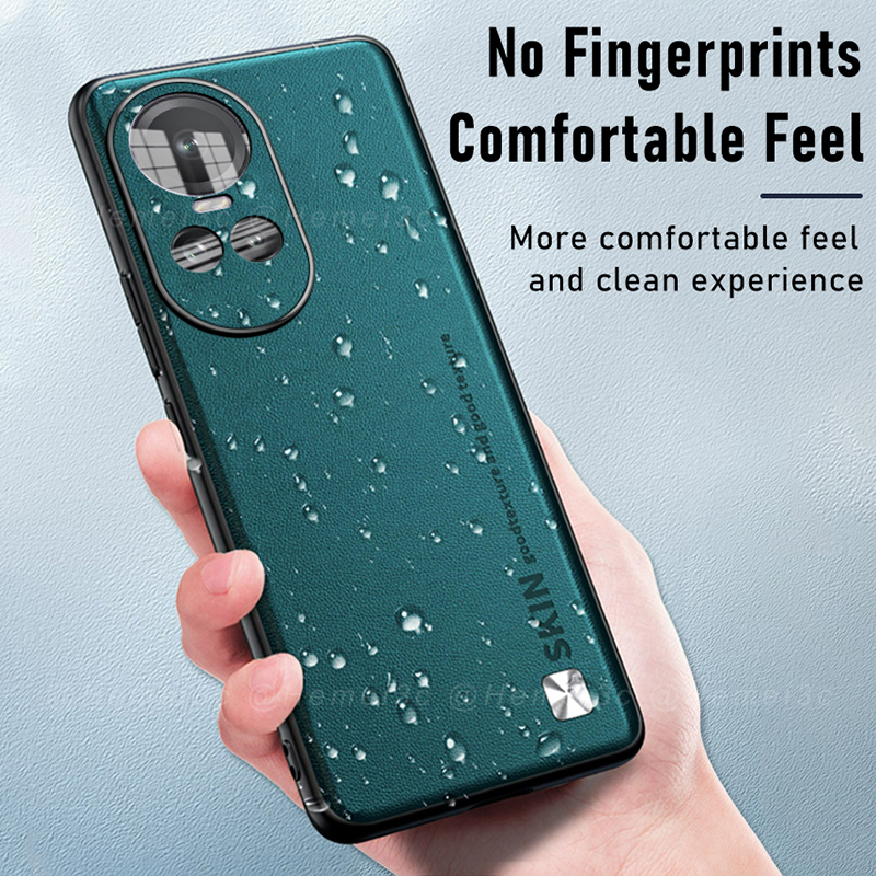 Ốp Điện Thoại Cứng Bề Mặt Da Cho OPPO Reno10 Reno 10 Pro Pro + 5G