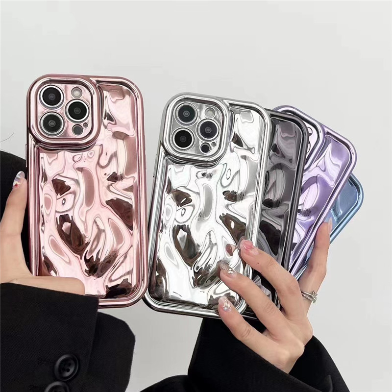 Ốp Điện Thoại TPU Mềm Chống Bụi Mạ Điện Họa Tiết Thời Trang Cho IPhone 14 13 12 11 Pro Max X XS XR 8 7 Plus