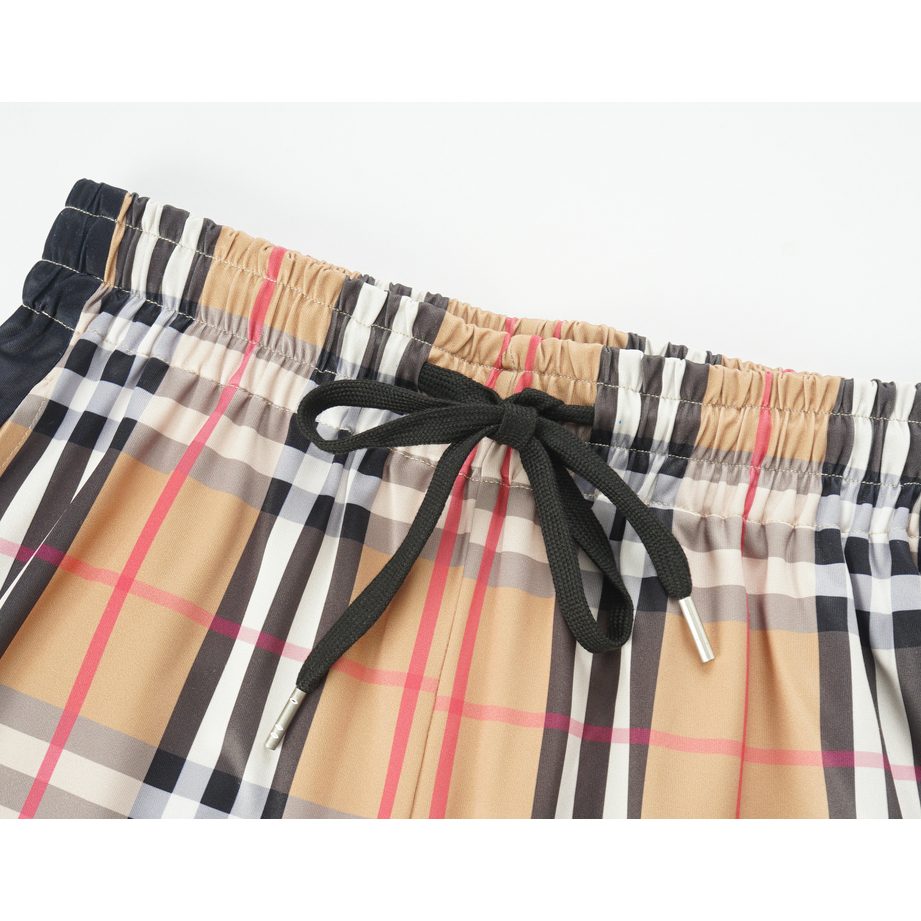 Quần Short unisex Bằng Vải cotton In Họa Tiết Burberr Sành Điệu