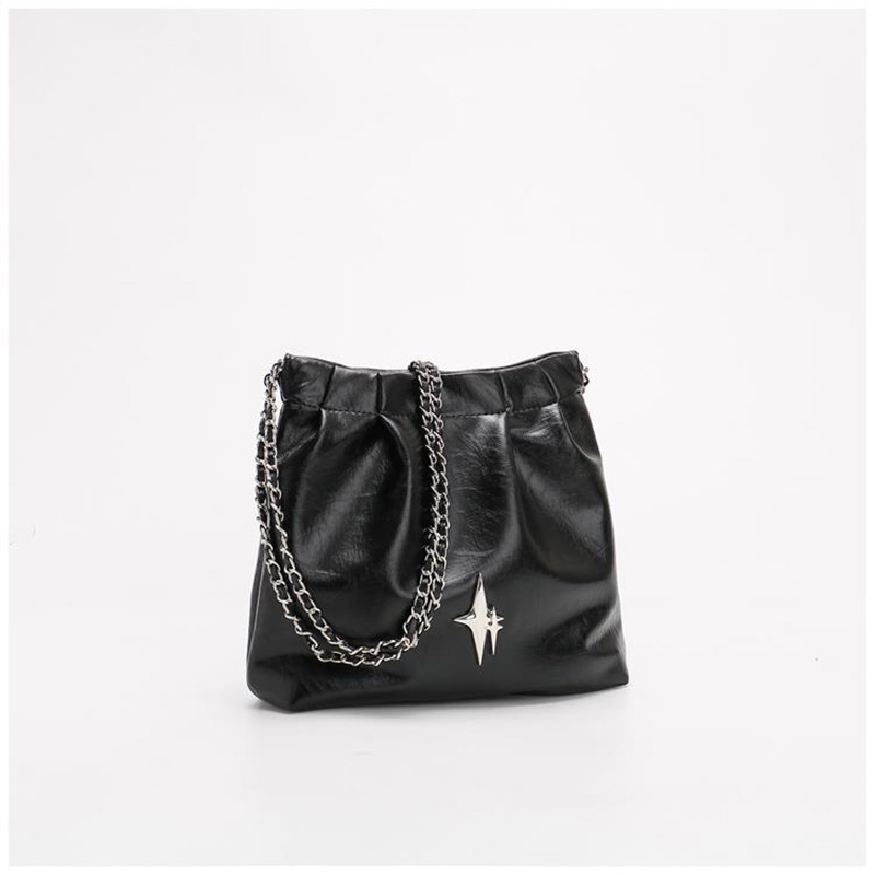 Túi Đeo Chéo Da Pu Màu Bạc Thời Trang Thanh Lịch Cho Nữ