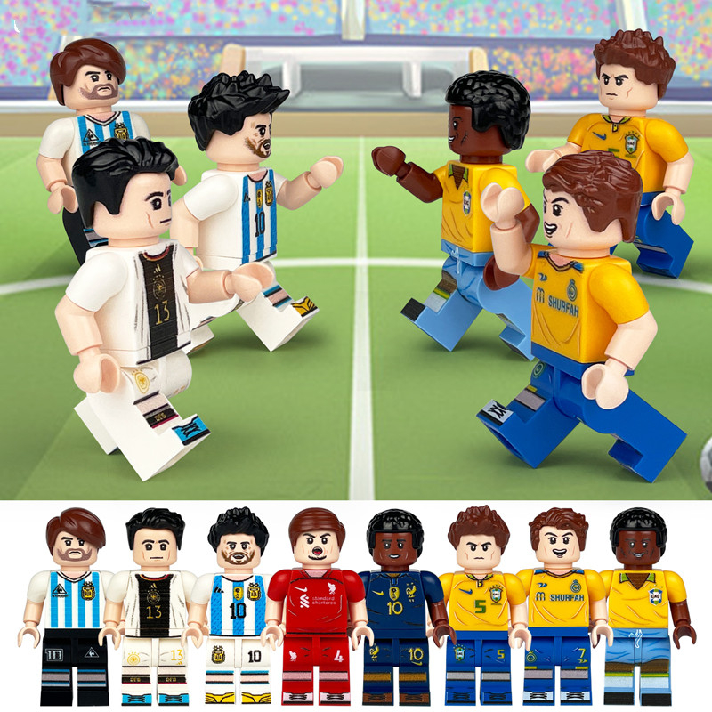 Set 8 Mô Hình Đồ Chơi Đá Bóng Bằng Nhựa Dành Cho Các Bé