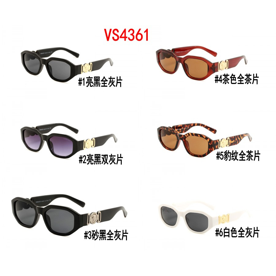 VERSACE Kính Mát Gọng Vuông Chống Tia UV400 Phong Cách Sang Trọng Dành Cho Nam