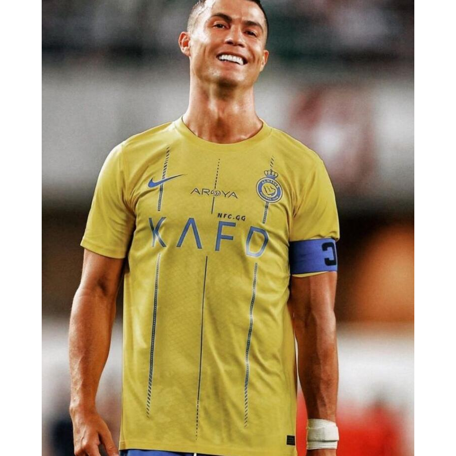 Al-nassr FC Áo Bóng Đá jersey RONALDO 2023 / 24 Chất Lượng Cao