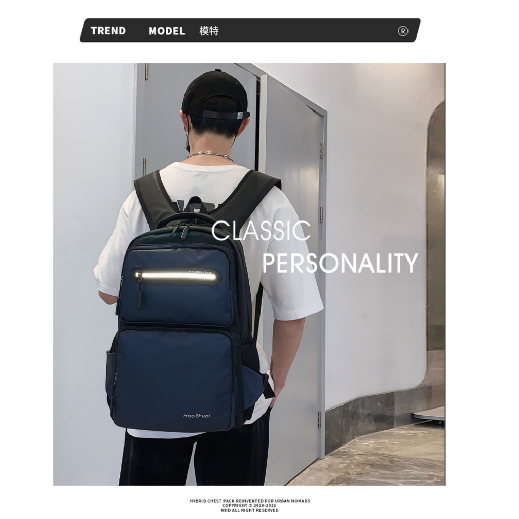 JINRU  Balo vải oxford nam  nhiều màu Cỡ Lớn Balo Thời Trang 2023 NEW  Comfortable ins Trendy fashion L25S054 37Z230910