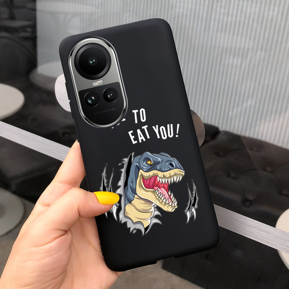 Ốp Điện Thoại Silicon Mềm Họa Tiết Bò Sữa / Phi Hành Gia OPPO Reno 10  / Reno 10 Pro  2023 Reno10 10Pro 5G