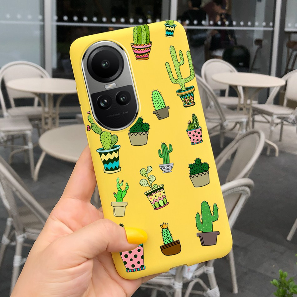 Ốp Điện Thoại Silicon Mềm Họa Tiết Bò Sữa / Phi Hành Gia OPPO Reno 10  / Reno 10 Pro  2023 Reno10 10Pro 5G