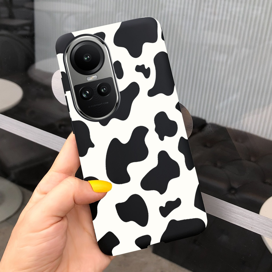 Ốp Điện Thoại Silicon Mềm Họa Tiết Bò Sữa / Phi Hành Gia OPPO Reno 10  / Reno 10 Pro  2023 Reno10 10Pro 5G