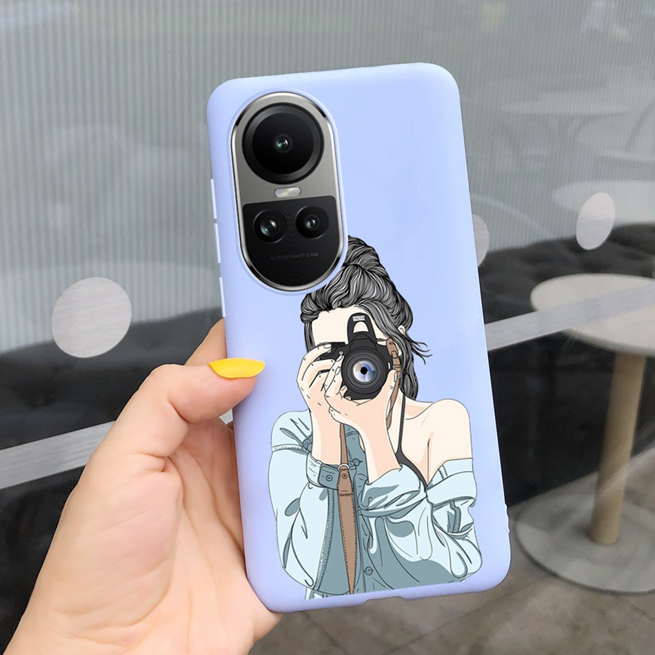 Ốp Điện Thoại Silicon Mềm Họa Tiết Hoa Hướng Dương Cho OPPO Reno 10 10Pro 2023 Reno10 10 Pro 5G CPH2531 CPH2525