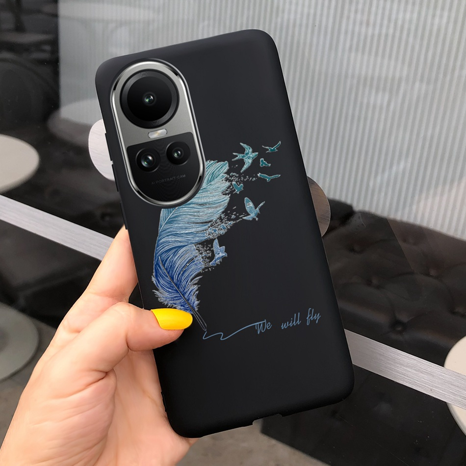 Ốp Điện Thoại Silicon Mềm Họa Tiết Hoa Hướng Dương Cho OPPO Reno 10 10Pro 2023 Reno10 10 Pro 5G CPH2531 CPH2525