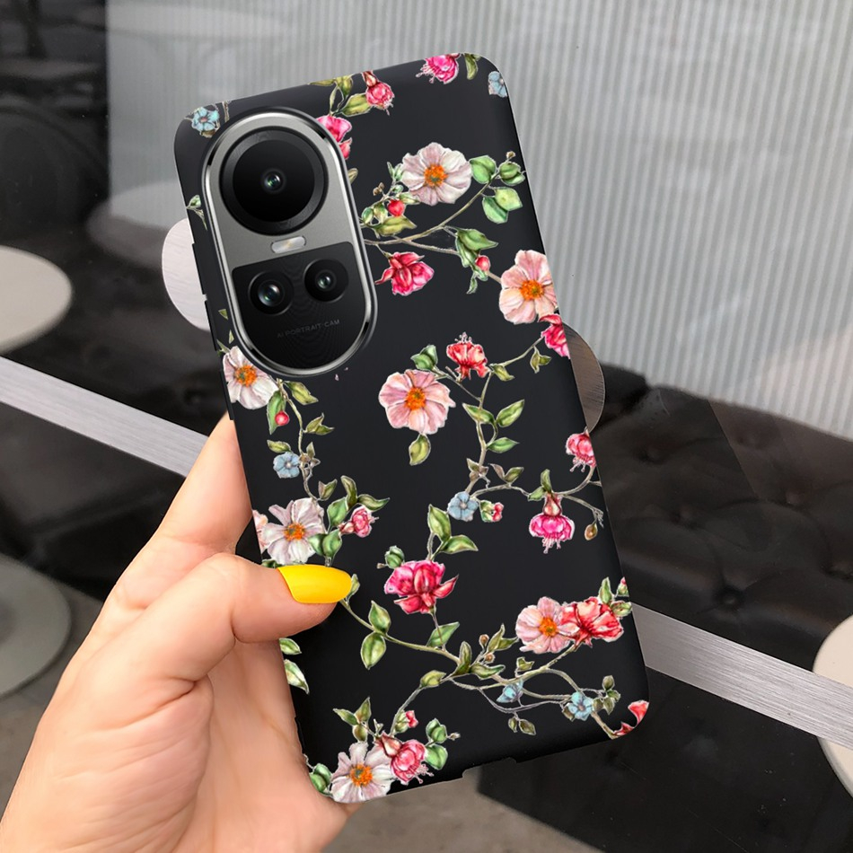 Ốp Điện Thoại Silicon Mềm Họa Tiết Hoa Hướng Dương Cho OPPO Reno 10 10Pro 2023 Reno10 10 Pro 5G CPH2531 CPH2525