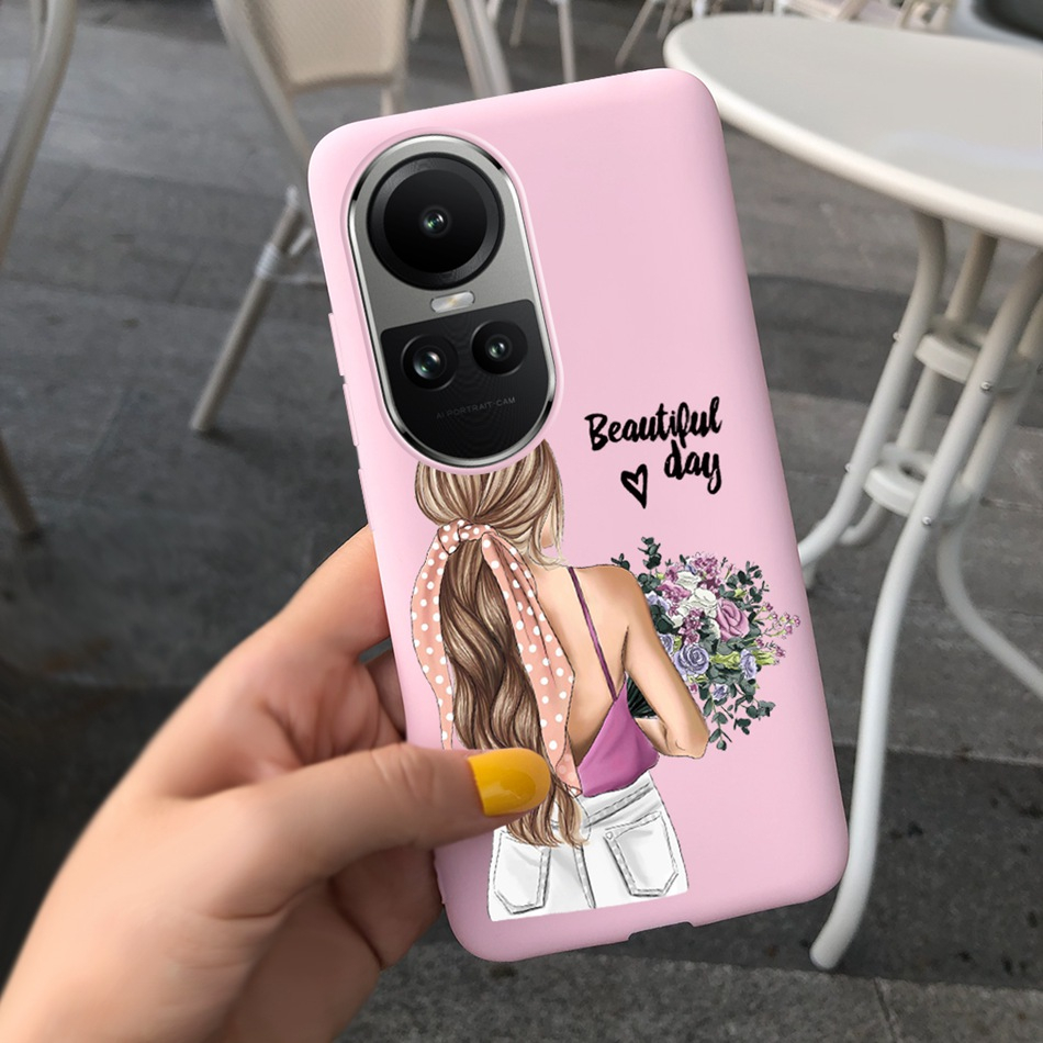 Ốp Điện Thoại Silicon Mềm Họa Tiết Hoa Hướng Dương Cho OPPO Reno 10 10Pro 2023 Reno10 10 Pro 5G CPH2531 CPH2525