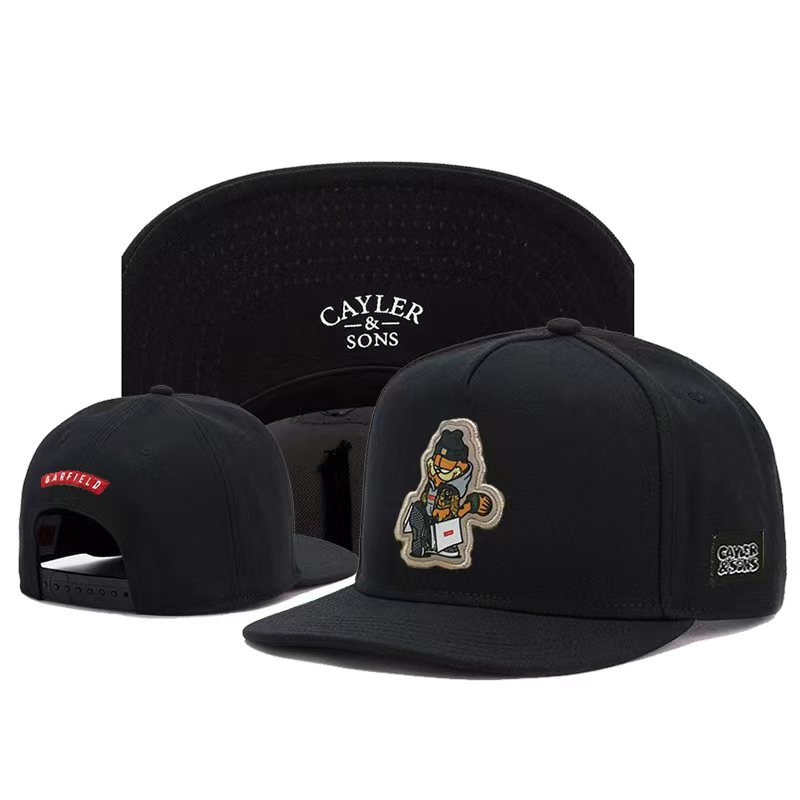 Mũ Lưỡi Trai cotton Thêu Hình Mèo Garfield Thời Trang Mùa Hè Cho Nam Và Nữ