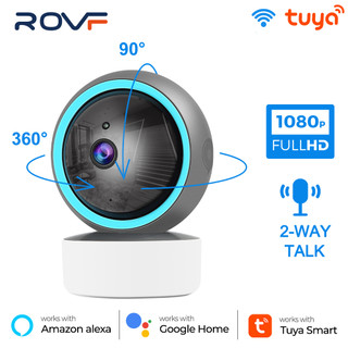 Camera giám sát em bé rovf1080p wifi ip không dây thông minh cho google homepage alexa