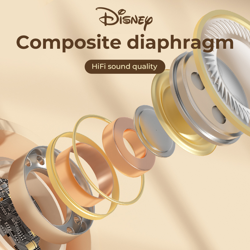 Tai Nghe Bluetooth 5.3 Không Dây Cảm Ứng Kép Kèm Mic Disney TDX11