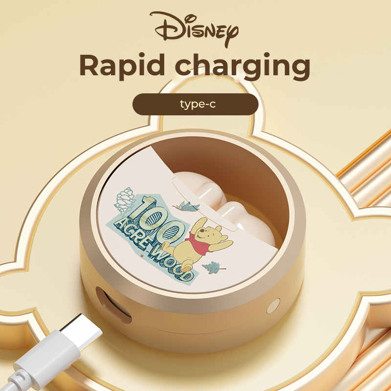 Tai Nghe Bluetooth 5.3 Không Dây Cảm Ứng Kép Kèm Mic Disney TDX11