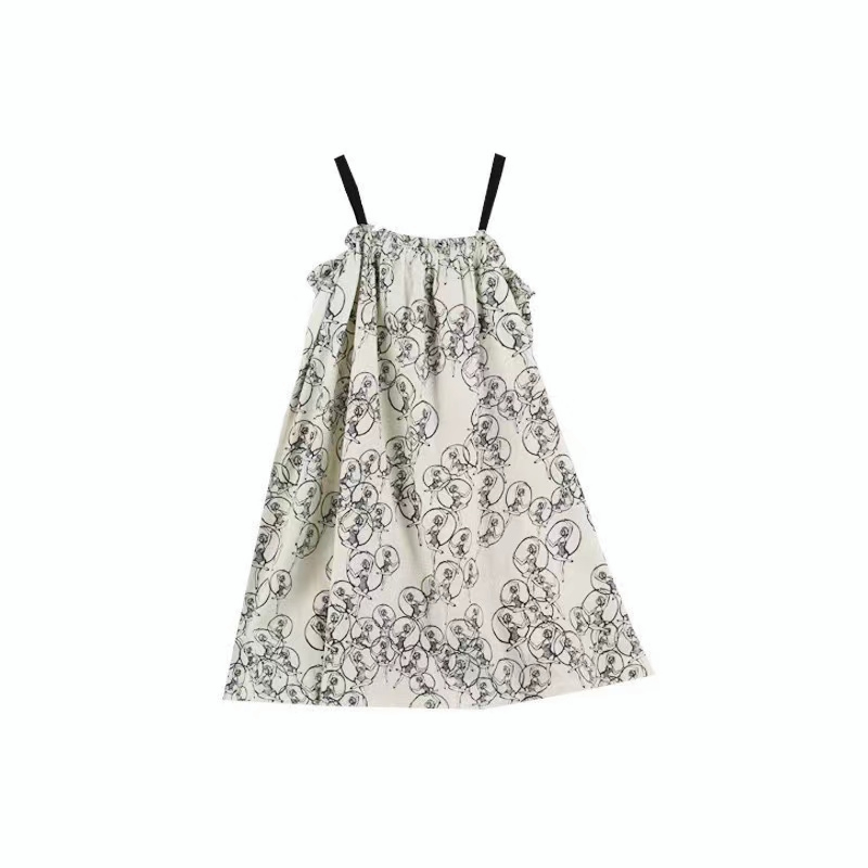 Cô gái Sling Dress Hàn Quốc phiên bản mùa hè thanh lịch bãi biển váy nghỉ lớn váy thời trang