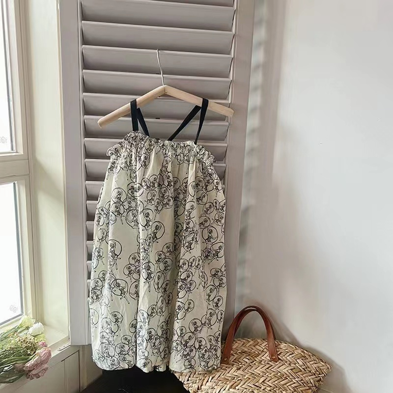 Cô gái Sling Dress Hàn Quốc phiên bản mùa hè thanh lịch bãi biển váy nghỉ lớn váy thời trang