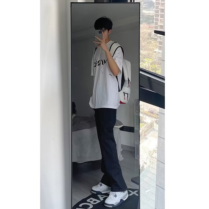 Quần jean ống đứng denim unisex quần jean đen nam Cao Cấp  quần denim jean skinny nam street style quần jean ôm lưng cao